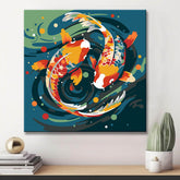 Koi fish - painting by numbers